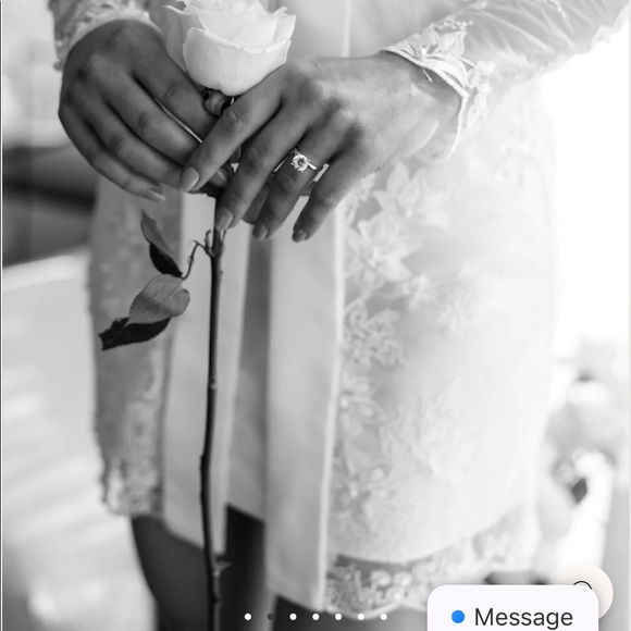 Le rose stories GRACE PEARL BEADED ROBE w/SLIP - Picture 3 of 14